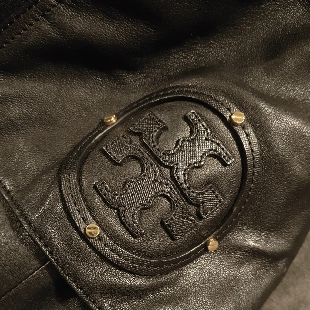 Tory Burch Dark Brown Leather Hobo Bag